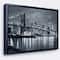 Designart - Panorama New York City at Night - Cityscape Framed Canvas Print